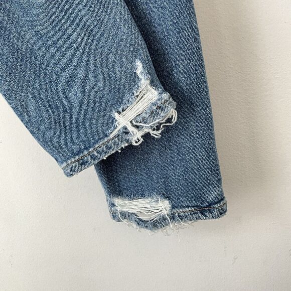 Agolde Jeans Blue Nico High Rise Button Fly Distressed 26 - Picture 12 of 13